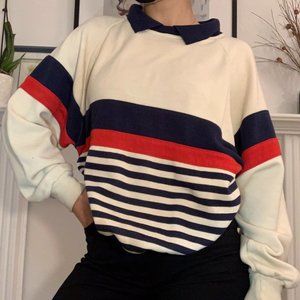 Vintage Striped Rugby Sweater